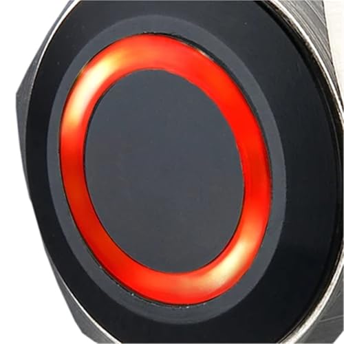 Interrupteur bouton-poussoir étanche 22mm noir pour rénover le tableau de bord d'un bateau