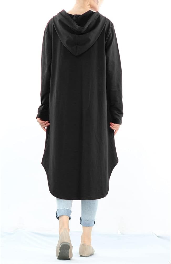 Minibee Women's Hoodies Oversized Sweatshirt Dress Long Sleeve Casual Tunic Pullover with Pockets - Image 2