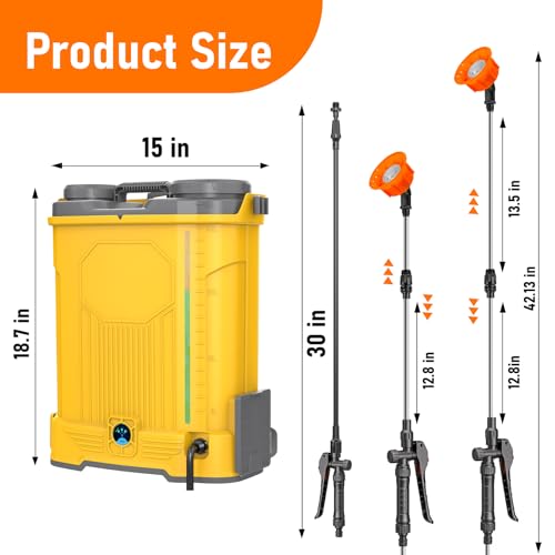 4 Gallon Battery Powered Backpack Sprayer Fit for Dewalt 20V Battery by Funnywhale - Used condition - Image 9