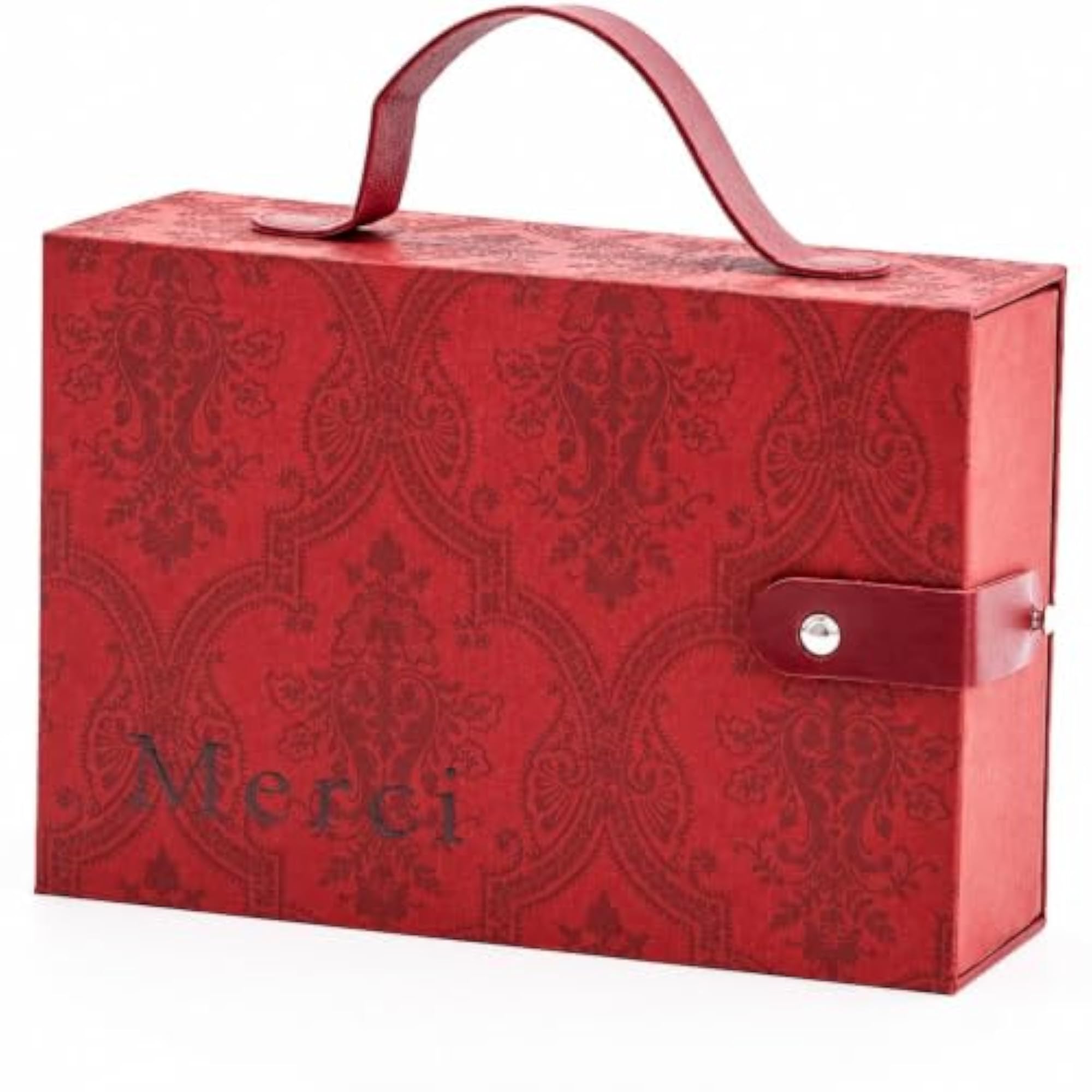 Gift Boxes with Greeting Card and Raffia Grass