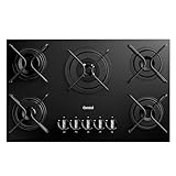 Consul Cooktop 5 Bocas a Gás Consul com Queimadores Especiais e Mesa de Vidro - CDS75AE Bivolt