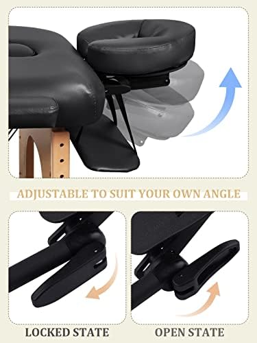 EBANKU Universal Adjustable Face Cradle Massage Table Bed Face Cradle Pillow Cushion Set