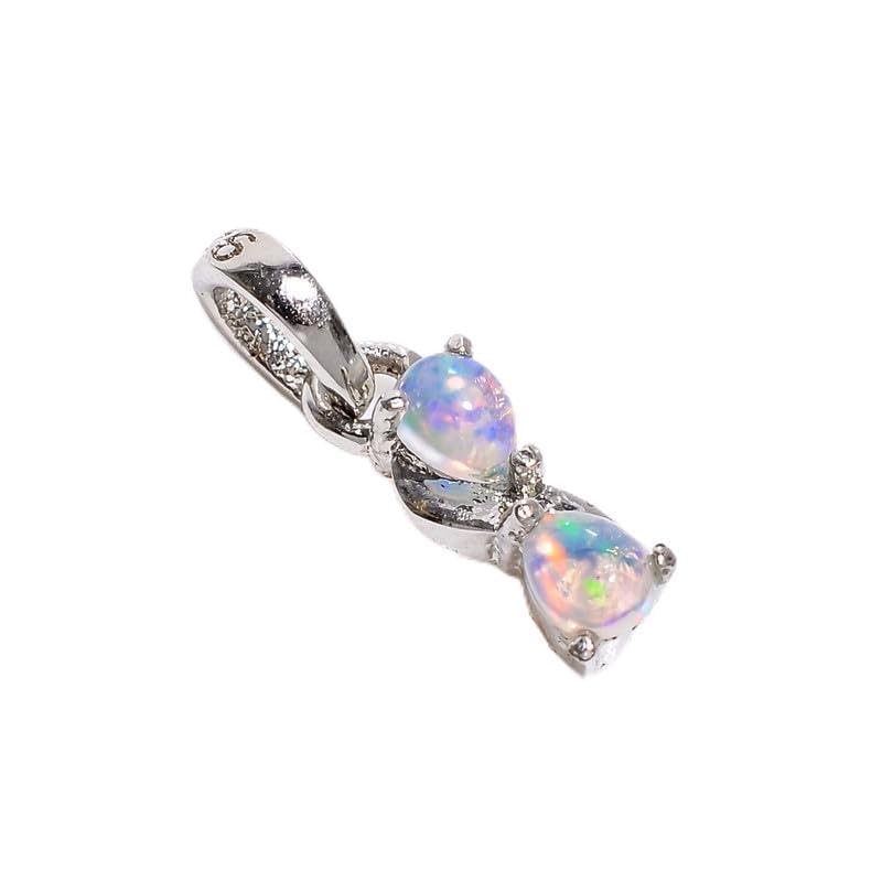 Pendentif opale éthiopienne argent 925 le cadeau d'anniversaire idéal