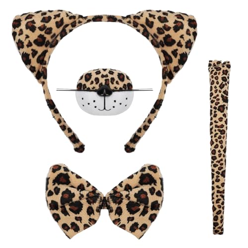 Mototo Cheetah Accessories Set with Ears Tail and Bow Tie