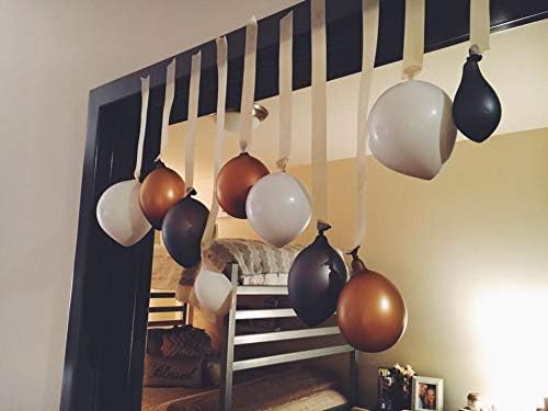 It is Your Birthday Banner, The Office Dwight Theme Infamous Husband Birthday Party Decorations, Brown Black Grey Balloon with White Streamers Tape 49Pcs Full Kit