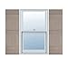 Ekena Millwork LJ4S14X05900CL Lifetime Vinyl Standard Shutter (Per Pair), 14"W x 59"H, Clay