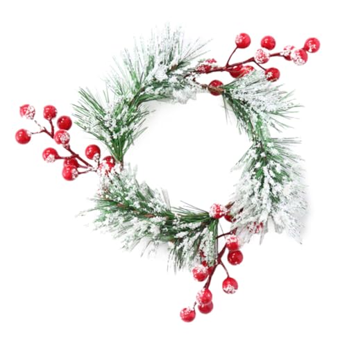 Homoyoyo Couronnes De Bougies De Noël Décorations Ornement pour Pilier Anneau De Bougeoir Décoration De Fête Centre De Table