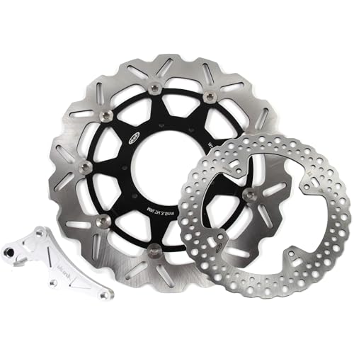 Rotors de frein noirs CRF450X Supermotard pour stopper net en virage