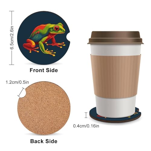 Portavasos para auto con diseño animal 2.6" 2 pack miniatura 2