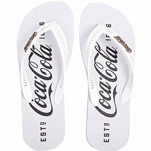 Coca-Cola Shoes 1886, Chinelo Masculino, Branco, 41/42