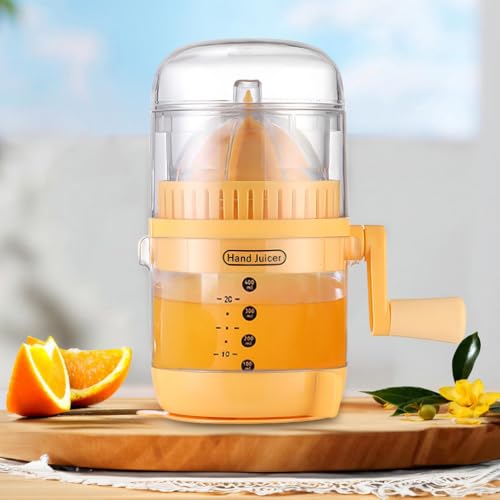 Exprimidor manual de naranjas sin salpicaduras con medidor para exprimir limones 4