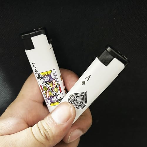 Image of Windproof Jet Flame Refillable Combo Pack of 5 Cigarette Lighter Pocket Lighter (White)