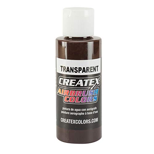 Createx 5128-02 Transparent Airbrush Color, Dark Brown, 2 oz, 2 Ounces, 2 Fl Oz