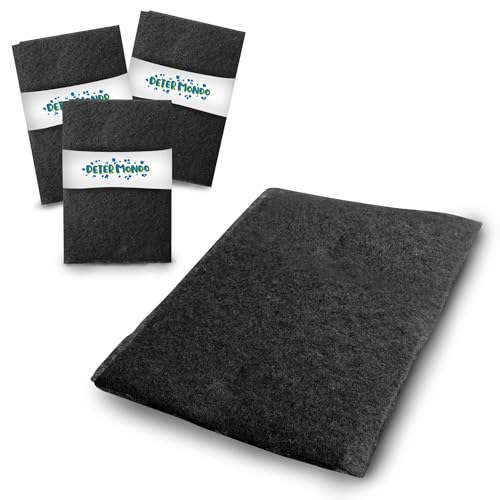 Filtro Cappa Cucina Universale, 3 Pezzi, 40x80 cm, Nero, 100%