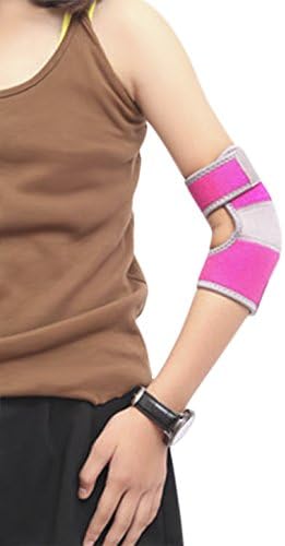 Kids Elbow Support Brace Girls Boys Breathable Sport Protector Compression Elbow Sleeve Adjustable Neoprene Elbow Brace Football Cycling Arm Wrap Elbow Support Injury Elbow Pad Guard Bandage