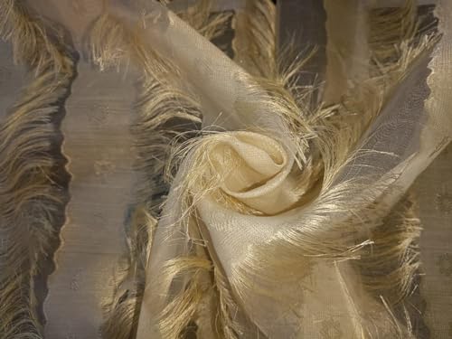 Organza de soie jacquard à fleurs pour confectionner votre robe de mariée de rêve
