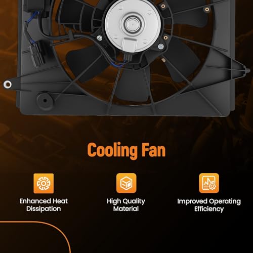 Image of maXpeedingrods 621444 A /C Condenser Cooling Fan for Honda CR-V 2010-2011 | Single Fan Passenger Side 38616REZA01 HO3120107 14470962