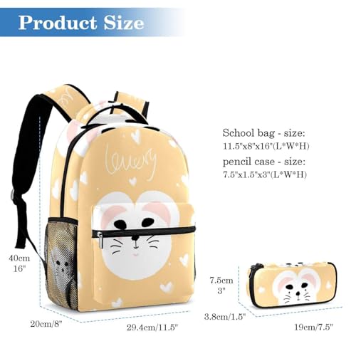 Sac d'école de qualité supérieure avec trousse à crayons intégrée
