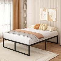 Yicensen Metallbett 180x200 cm Doppelbettgestell mit Stahllattenstütze – Ansicht 7