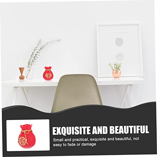 Generic Resin Money Bag Adornment for Home Decor Small Decorative Bag Model Lucky Theme Wealth Money Bank for Living Room College Apartment and Car Decoration2
