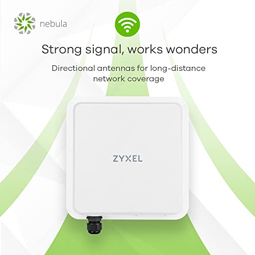 Image of Zyxel 4G LTE-A Cat.6 Router with PoE | Nebula Cloud Management | LTE7461N |Outdoor Design for Reliable Connection | Heavy Duty IP68 Enclsoure | 300Mbps | Remote Management | Easy Installation
