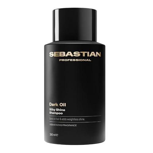 Sebastian Professional Dark Oil Revitalisierendes Shampoo für seidiges und glänzendes Haar, Glanz und Anti-Frizz, geeignet für alle Haartypen, 280 ml
