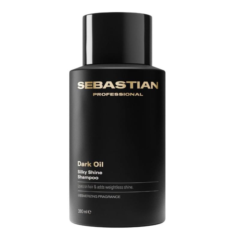 Sebastian Professional Dark Oil Revitalisierendes Shampoo für seidiges und glänzendes Haar, Glanz und Anti-Frizz, geeignet für alle Haartypen, 280 ml
