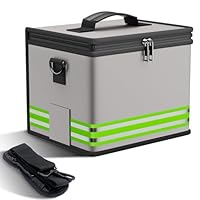 Feuerfeste Akku Tasche,Lipo Safe Bag,Explosionsgeschützte 25x20x18cm Lipo-Akku-Aufbewahrungsbox LiPo Guard Safe Bag Schutztresortasche zum Laden und Aufbewahren mit Doppelreißverschluss