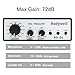 Rodyweil RO-04 Pro Mic Preamp 0~72db Adjustable Gain Boost with Hi-Z, 48V, HPF, Phase for Dynamic Condenser Ribbon Microphone, Guitar, Bass Recording and Podcasting