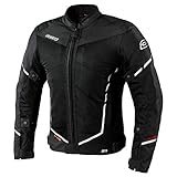 Belüftung - Tragen der Ozon Jet II Motorradjacke Sie können sich nicht nur sicher fühlen, sondern auch beim Fahren mit langen Stunden an warmen Tagen angenehm. Große Paneele aus atmungsaktivem Stahl-Maschenmaterial sorgen für eine optimale Temperaturregelung bei heißem Wetter. Die Jacke wird Sie bequem halten, damit Sie die Straße genießen können.