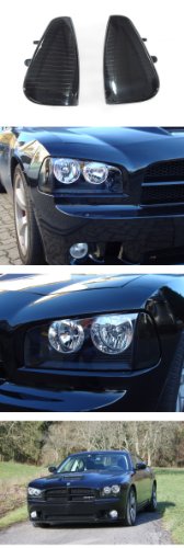 Black Corner Signal Lights Set (Left + Right) By DEPO For 2006-2010 Dodge Charger All Models