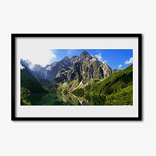 Affiche encadrée 60x40 pour mur vide salon chambre cadre MDF