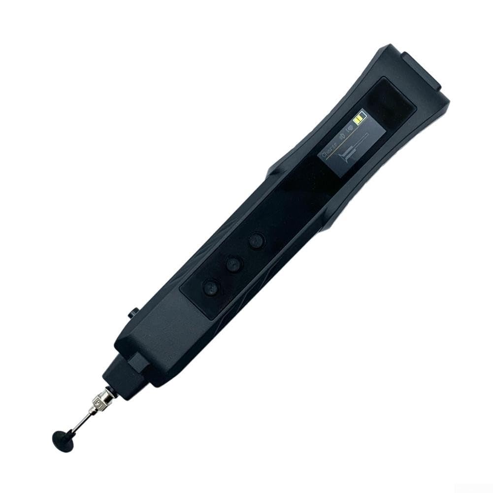 Elektrischer Vakuum-Stift-Set, Vakuum-Saugstift mit elektrischer Pumpe, wiederverwendbares Pickup-Werkzeug für SMD-Entlöten, inklusive austauschbaren Spitzen und eingebautem Licht, Schwarz