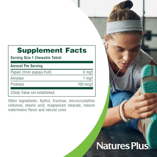 NaturesPlus Papaya Enzyme Chewables