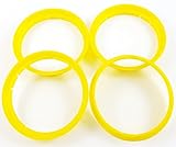 borbet felgen 19 zoll  4x Zentrierringe 72,5 x 71,6/72 5 auf 71 6 Gelb passend für Borbet Felgen