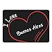 Produktbild Multifanshop Mousepad Modern I Love Buenos Aires schwarz