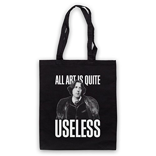 Sac d'emballage Oscar Wilde grand format en toile pour livre et shopping