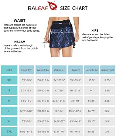 BALEAF Women's Tennis Skirts High Waisted Athletic Skort Skirts Golf Running Skirts with Zipper Pocket 7 BALEAF Women's Tennis Skirts High Waisted Athletic Skort Skirts Golf Running Skirts with Zipper Pocket