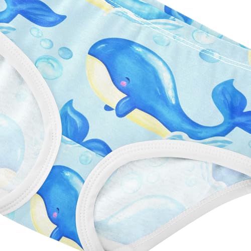 Cute Whales Sea Blue Toddler Girls Underwear 2t Cotton Cute Panties Girl Cartoon Underpants Briefs4
