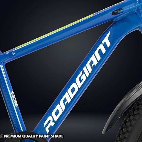 Image of ROADGIANT Kiev 20T Dual Disc Brake | Aluminum Frame Bicycle |Single Speed | Front Suspension | Unisex | Kids Cycle for All-Terrain Riding (Ocean Blue)