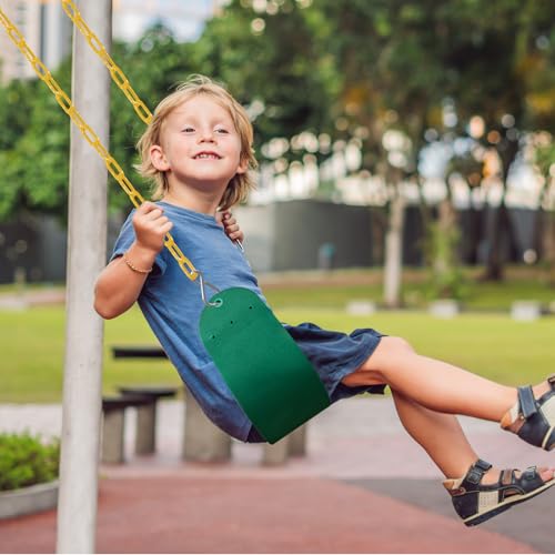 Image of Swings Set - 2-Pack Suitable for Kids and Adults, Comes with Hooks & Chains, Perfect for Backyard