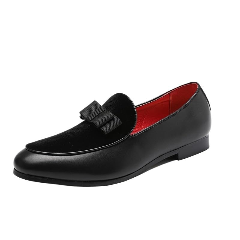 Slip On Loafers Moc Toe Slip On Genuine Leather Walking Flexible Rubber Sole Mens