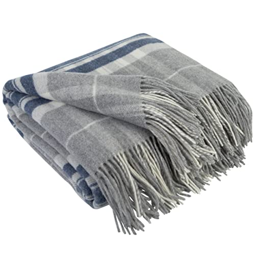 LYHome Plaid Cachemire et Merinos - Couverture pour Le Canape Le Lit, Couvertures Luxe en Laine de Mouton Grande Taille, Chaude Doux Automne et Hiver (140 x...