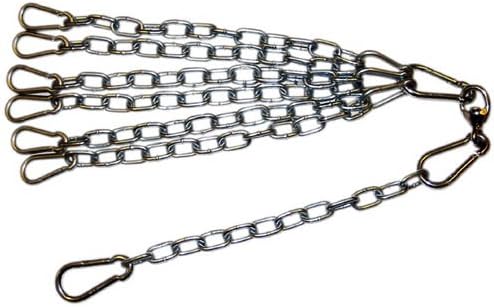 Heavy Bag Chain & Swivel Assembly (6 Snap Hooks)