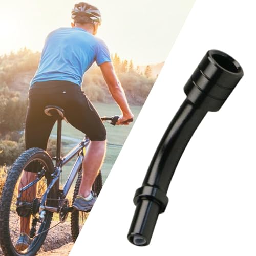 kowaku Bike V Brake Noodle Cable Guide Pipe Aluminum Alloy Easy Installation Replace Sturdy Oil Filled Inner Tube Bicycle Brake Part, Black