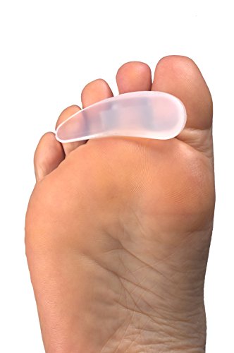 Silipos 10435 Shock Absorbent Silicone Buttress Pad with Reinforced Toe Loop, Large, Left, Pack of 3