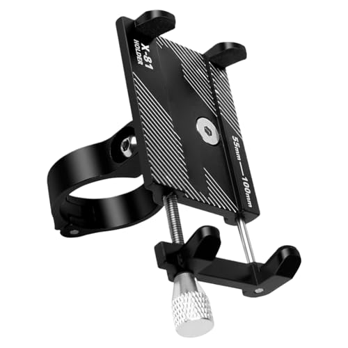 Vhjlfig Soporte Teléfono Bicicleta | Soporte para Smartphone Moto de Aluminio,Accesorio Exterior para Navegación GPS Envío Videollamadas Viaje