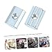 Alipis 20pcs Slide T-Nuts for Aluminum Extrusions Hammer Nuts Easy to Install Fasteners for Framework Series Industrial Accessories