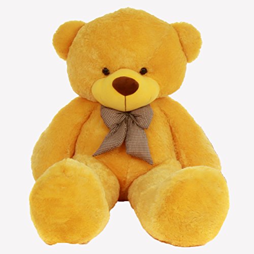 Image of 5 Feet Yellow Soft Plush Toy - Giant Cuddly Gift for Wife, Girlfriend, Husband & Kids (5 Feet,Yellow)
