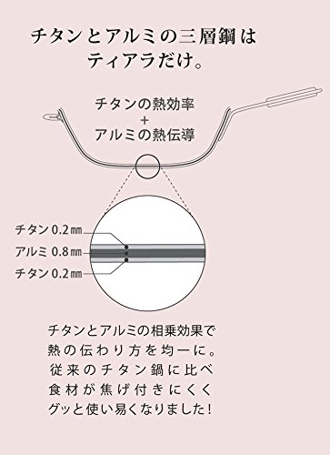 Amazon｜ホリエ 3層チタン鍋 ティアラ 27cm - チタン｜片手鍋・ソース